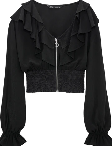 Camasa Zara, negru, M