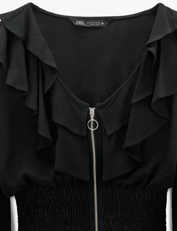 Camasa Zara, negru, M