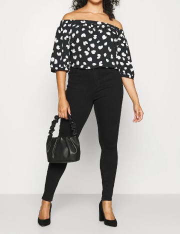 
						Blugi Only Carmakoma, negru