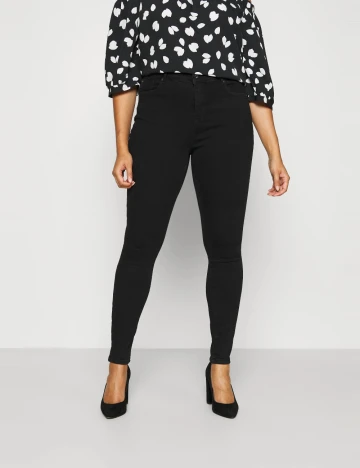 Blugi Only Carmakoma, negru