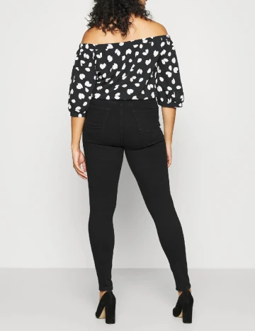 Blugi Only Carmakoma, negru