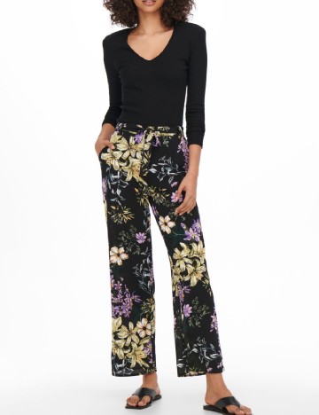 
						Pantaloni Only, floral print