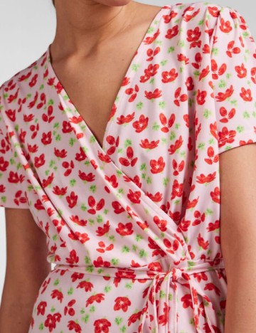 Rochie scurta Pieces, roz