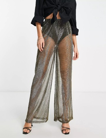 
						Pantaloni ASOS, auriu