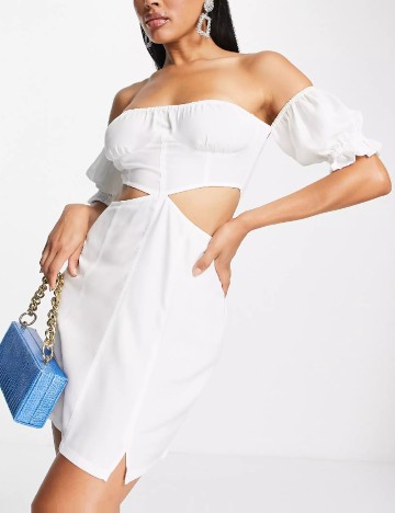 
						Rochie scurta AsYou, alb
