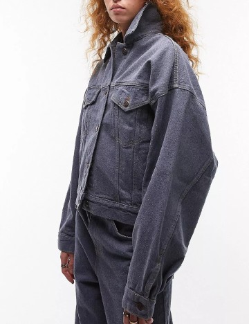 
						Jacheta Top Shop, gri