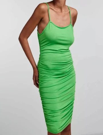 Rochie medie Pieces, verde Verde