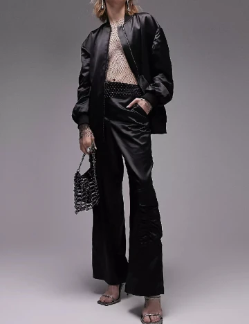 Pantaloni Top Shop, negru Negru