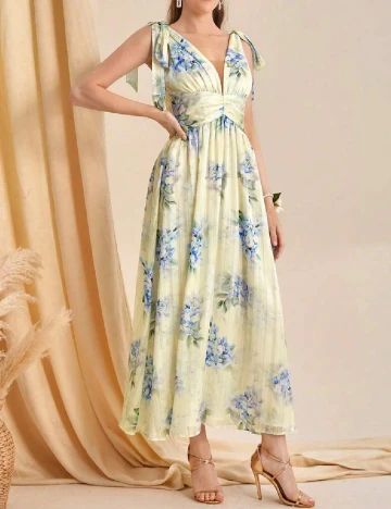 Rochie lunga SHEIN, floral Floral print