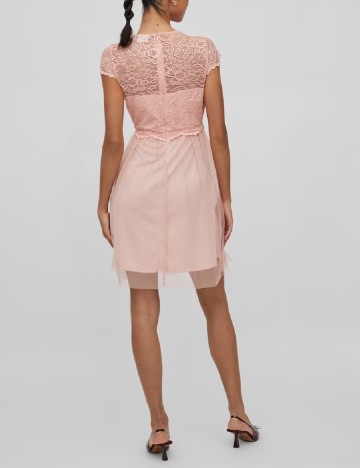 Rochie scurta Vila, roz