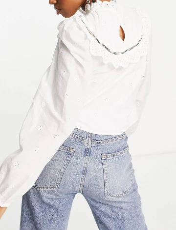 Camasa Miss Selfridge, alb Alb