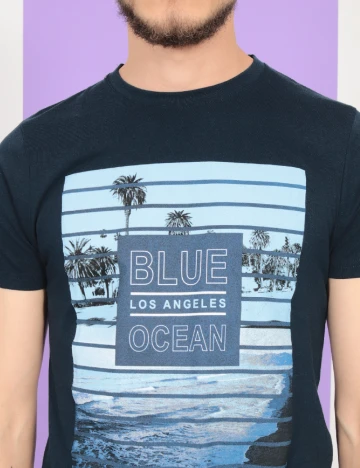 Tricou Milano Bulls, bleumarin