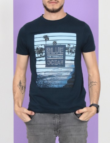 Tricou Milano Bulls, bleumarin