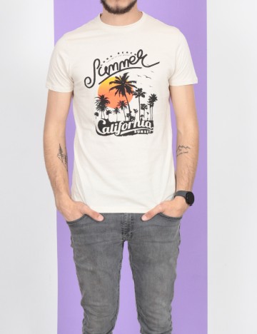 
						Tricou Milano Bulls, crem