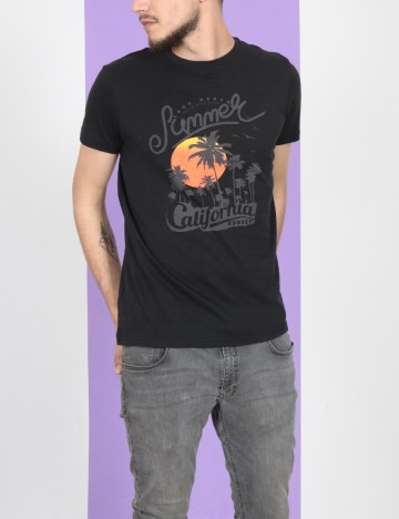 
						Tricou Milano Bulls, negru