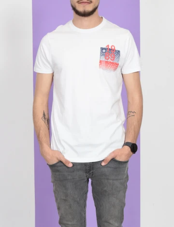 Tricou Milano Bulls, alb