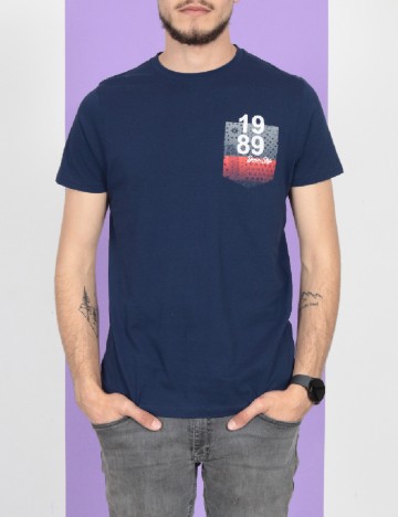 Tricou Milano Bulls, bleumarin