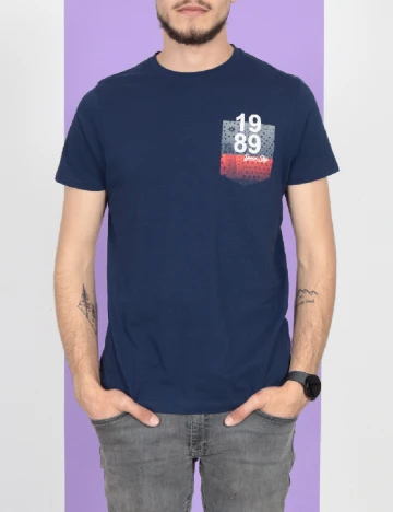 Tricou Milano Bulls, bleumarin