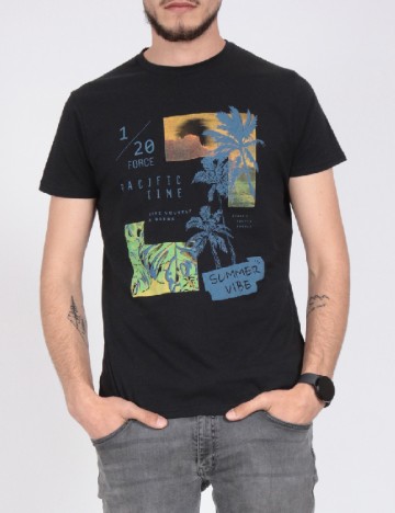 
						Tricou Milano Bulls, negru