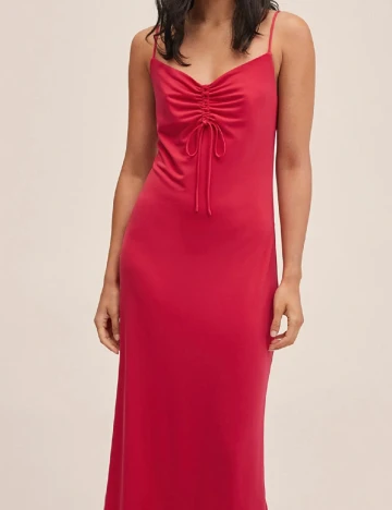 Rochie lunga Mango, roz Roz