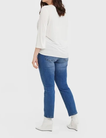 Bluza Vero Moda Curve, alb Alb