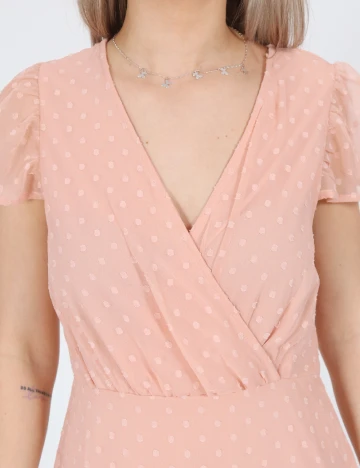 Rochie scurta Vila, roz Roz