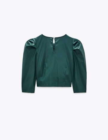 Top Zara, verde