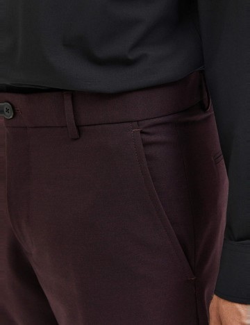 Pantaloni Selected, pruna