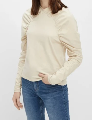 Bluza Pieces, crem, L