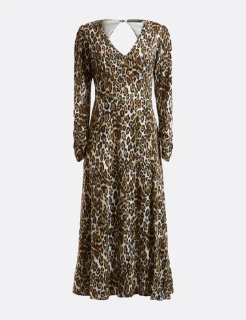 Rochie medie Guess, animal print