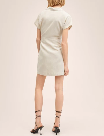 Rochie scurta Mango, crem Crem