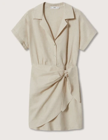 Rochie scurta Mango, crem Crem