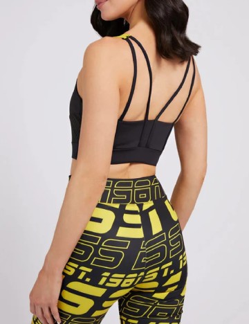 Bustiera sport Guess, negru