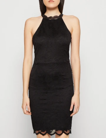 Rochie medie Vila, negru Negru