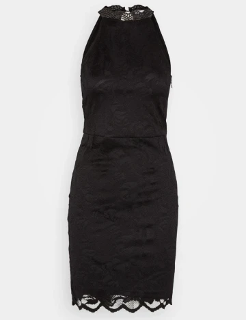 Rochie medie Vila, negru Negru