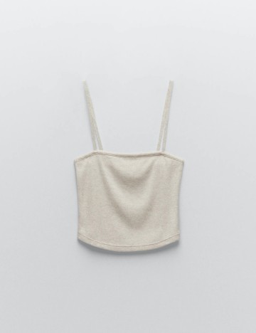 Top Zara, crem, S