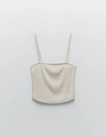 Top Zara, crem, S