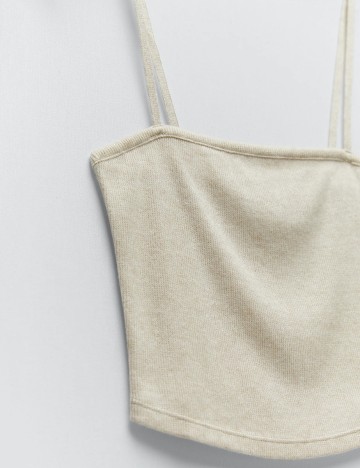 Top Zara, crem, S