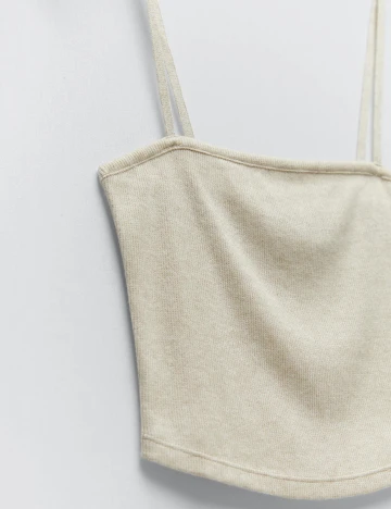Top Zara, crem, S
