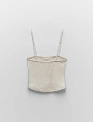 Top Zara, crem, S