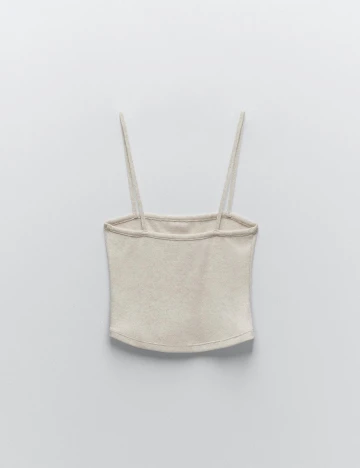 Top Zara, crem, S