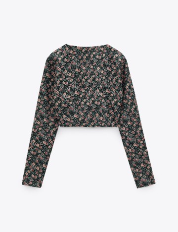 Top Zara, floral print