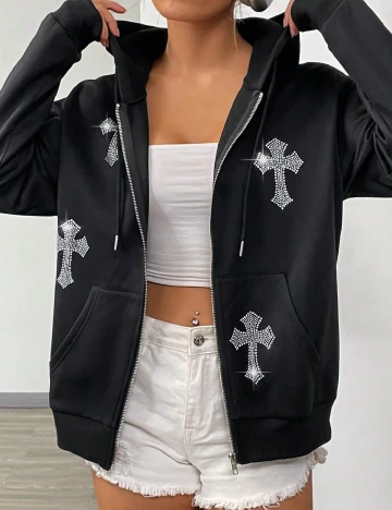 Hanorac SHEIN, negru