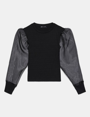 Top Zara, negru, L