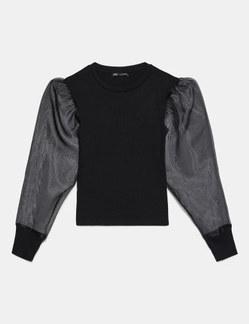 Top Zara, negru, L Negru