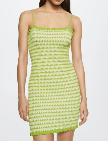 Rochie scurta Mango, verde
