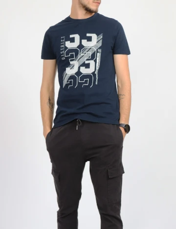 Tricou Milano Bulls, bleumarin Albastru