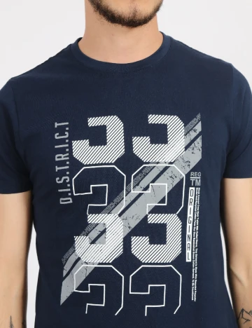 Tricou Milano Bulls, bleumarin Albastru