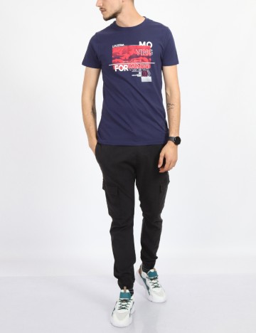 Tricou Milano Bulls, bleumarin