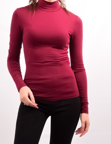 Bluza Stradivarius, grena, XS